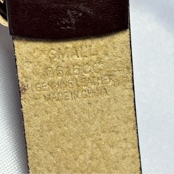 Women’s Dark Brown Leather Belt Size Small main image 7